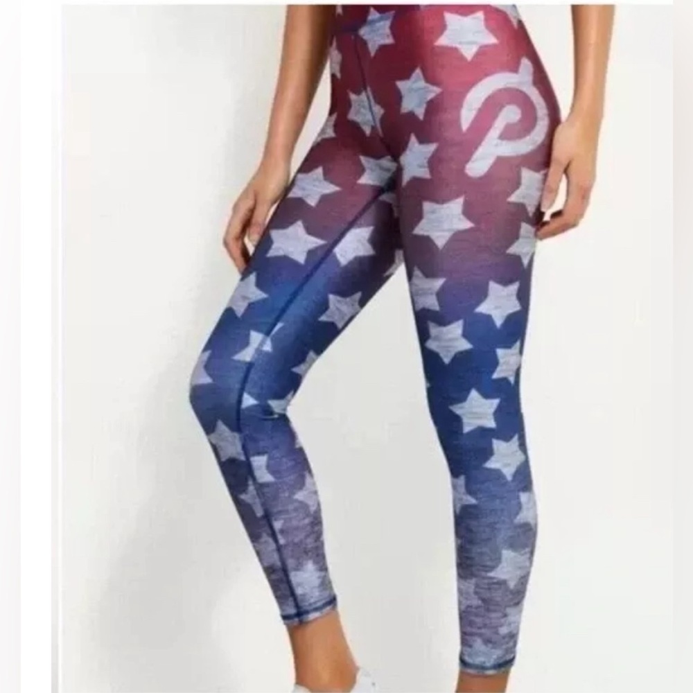 Terez USA Stars Pelaton Olympic Women’s Sz M Leggings NWT Made in USA